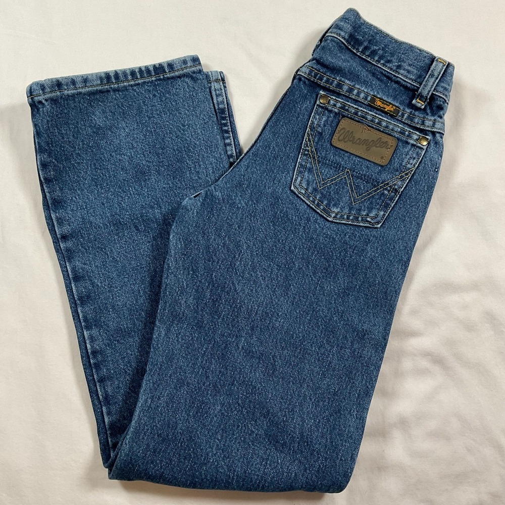 Wrangler Jeans Boys 11 Reg Original Fit George Strait Cowboy Cut Collection Blue